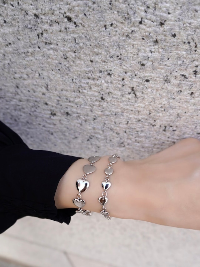 heart bracelet / silver (即納)