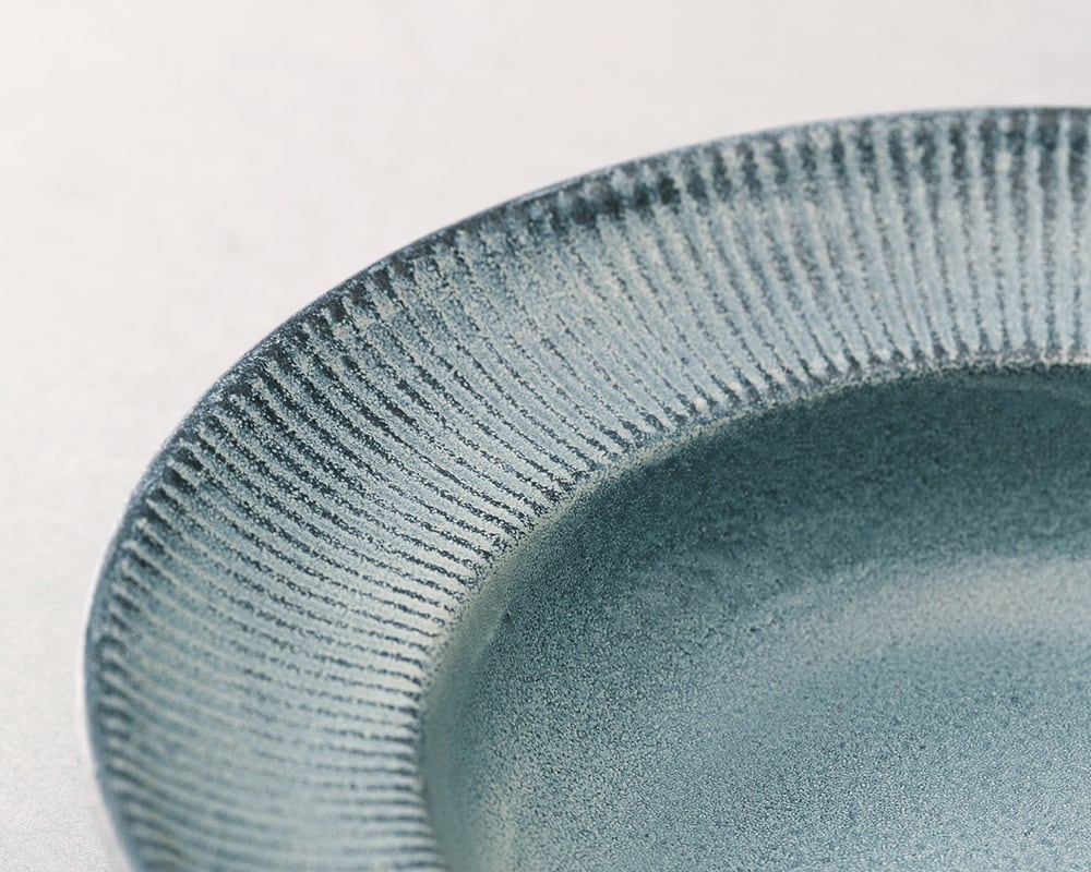 千菊深皿（白・青） 17㎝ | 砺波商店