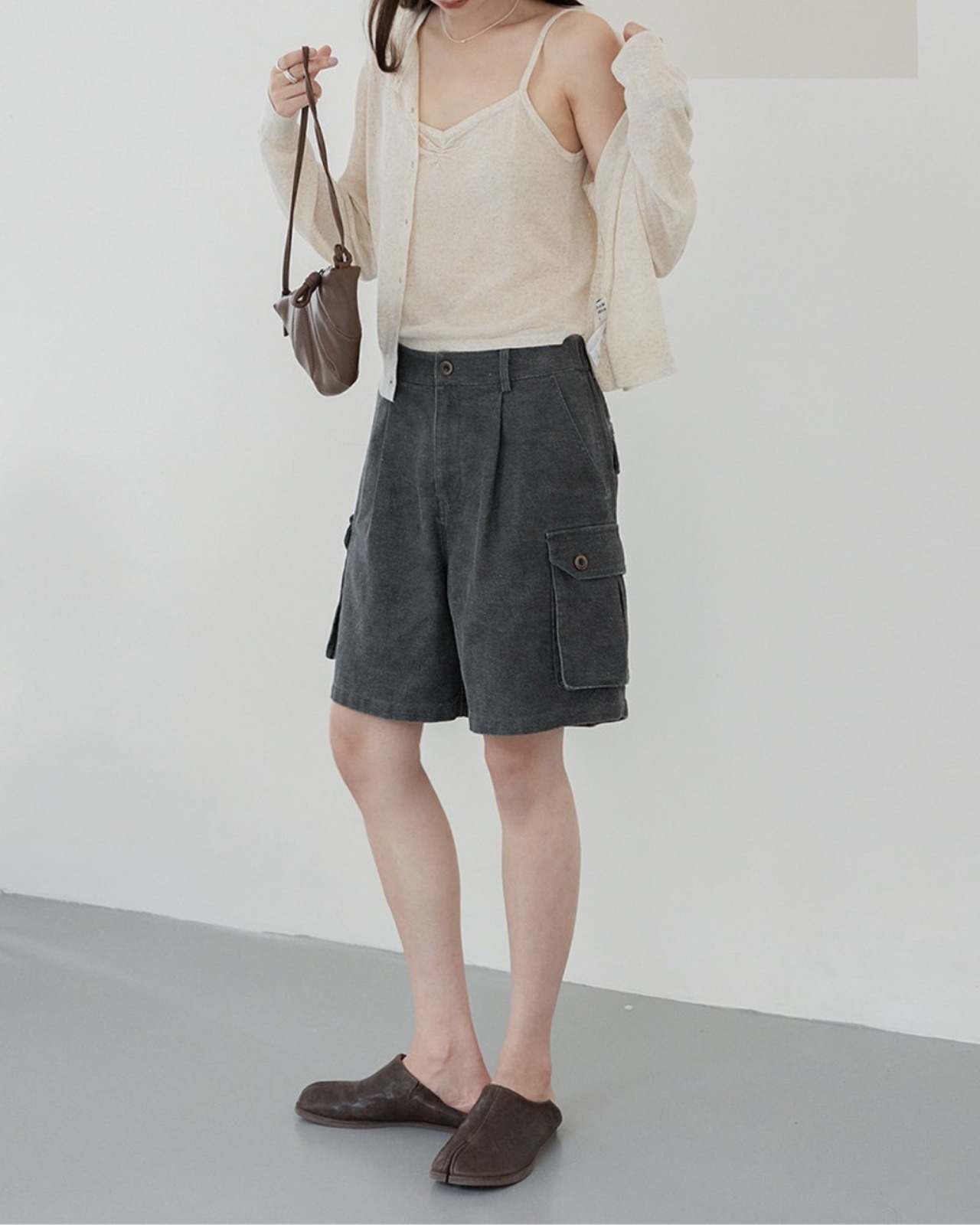 Sheer cardigan & camisole  L0021