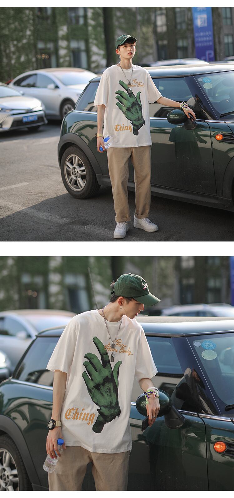 全2色 Tシャツ カットソー プリント カジュアル シンプル