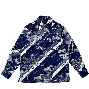 USED Long Sleeve Aloha shirt /   size M