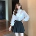 ✞ ソリッド カラーシャツブラウス大人女子☆ショートジャケット ロング ソリッドカラー ✞ゴスロリ SM ミリ 甘ロリ クラロリ 和ロリ エレガント 黒ロリ 姫ロリ 華ロリ BB-BB43477020676