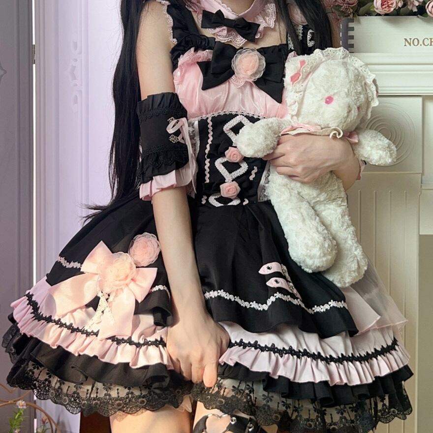 甘ロリ JSK×ボレロセットアップ リボン×レース ステージ向け｜WithU