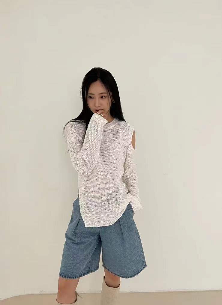 オープンショルダーニット　AJ1079−2301