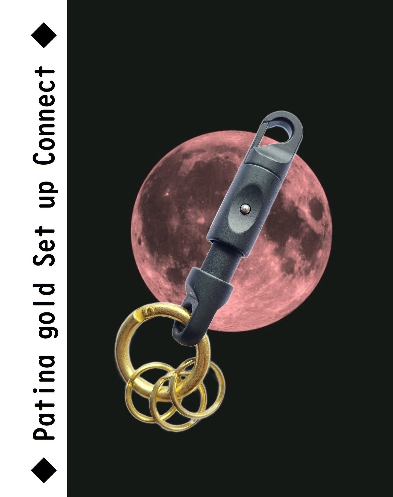 k88 》 ◇ Patina gold Set up Connect ◇ LE Hook Carabiner SWISS