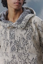 Conchoboe Pleated Half-Zip Hoodie