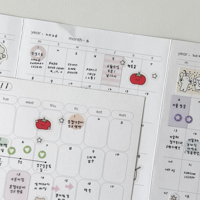 ★新作予約 papeterie.atelier 〔tomtom sticker〕