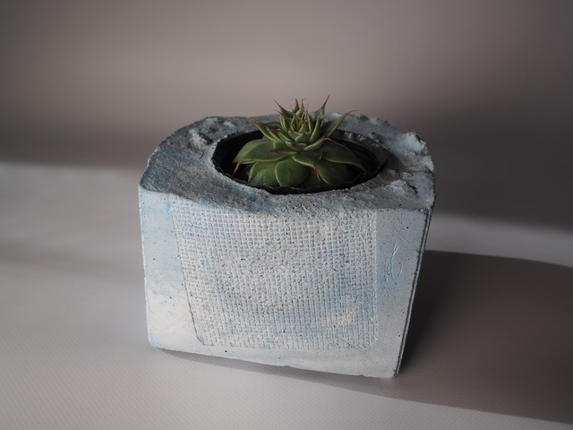 【dusty color cement  pot series】ダスティカラーセメントポットシリーズ　くすみカラー　セメント鉢　くすみブルー