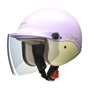 【公式】Street Alice QJ-3　セミジェットヘルメット　パールパープル