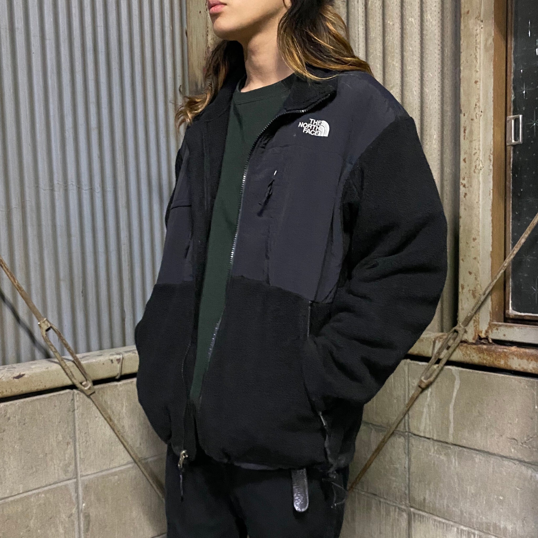 90年代 ビンテージ THE NORTH FACE ザ ノースフェイス デナリジャケット POLATEC メンズM 古着 90s ヴィンテージ  ナイロン×フリースジャケット ブラック 黒 ポーラテック【アウトドアジャケット】 | cave 古着屋【公式】古着通販サイト