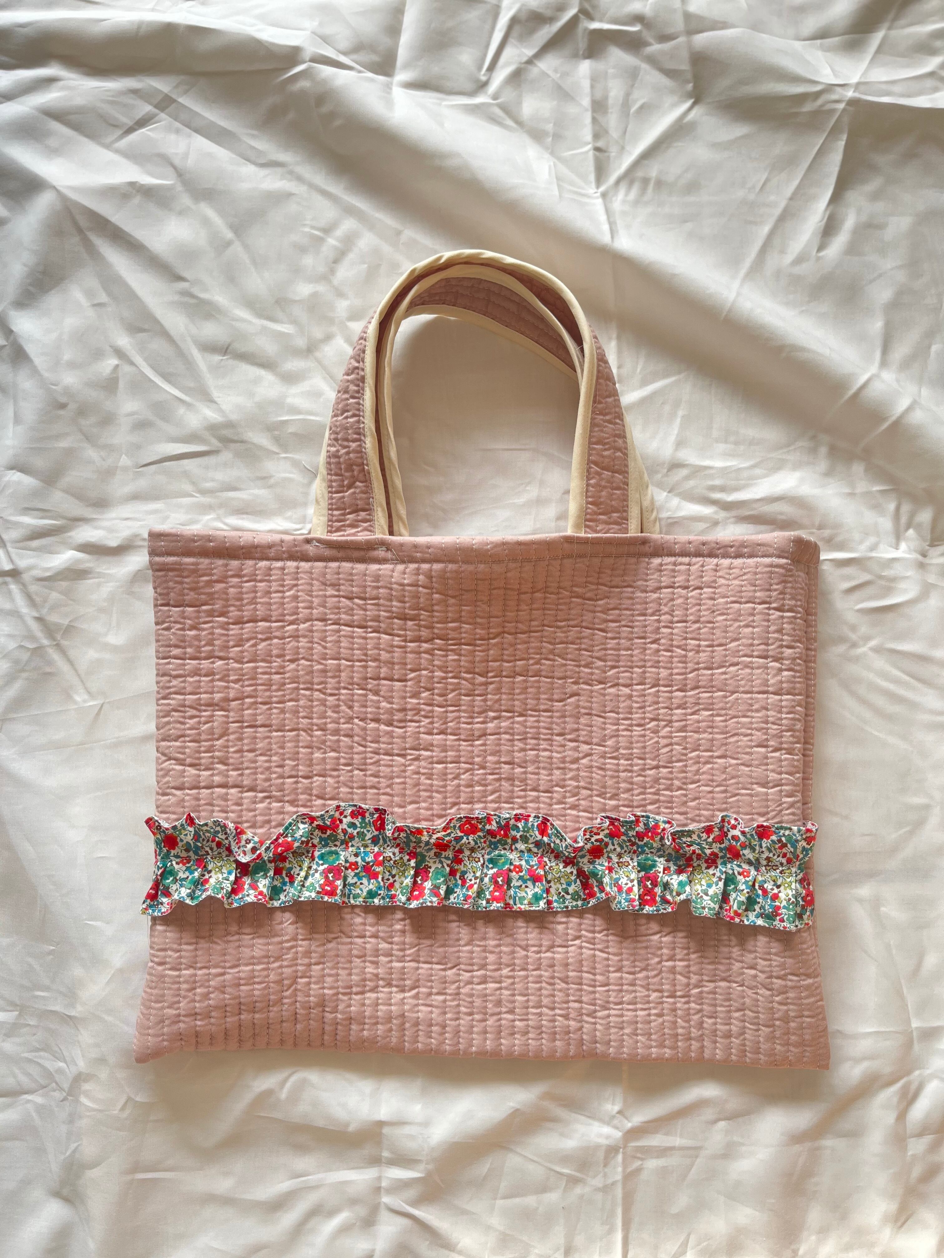 リバティフリル&ヌビのトートバッグ レッスンバッグ サブバッグ送料無料