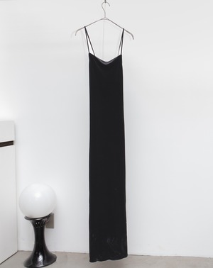 【INSTAGRAM LIVE】1990-00s Euro vintage - open back velour camisole dress