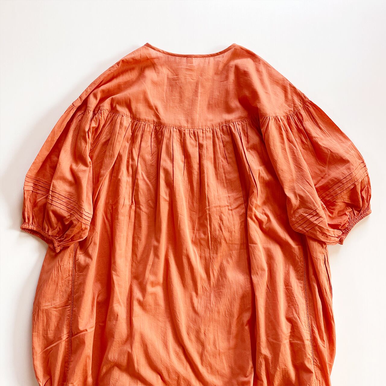 Apricot tiered dress