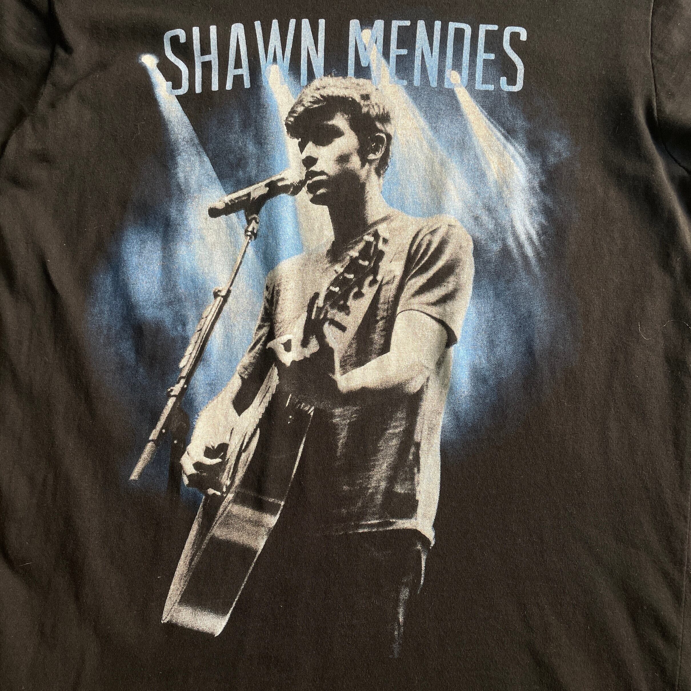 SHAWN MENDES ショーン・メンデス アーティスト ツアー 2015 バンドTシャツ メンズS 古着 バンT レディース 両面プリント