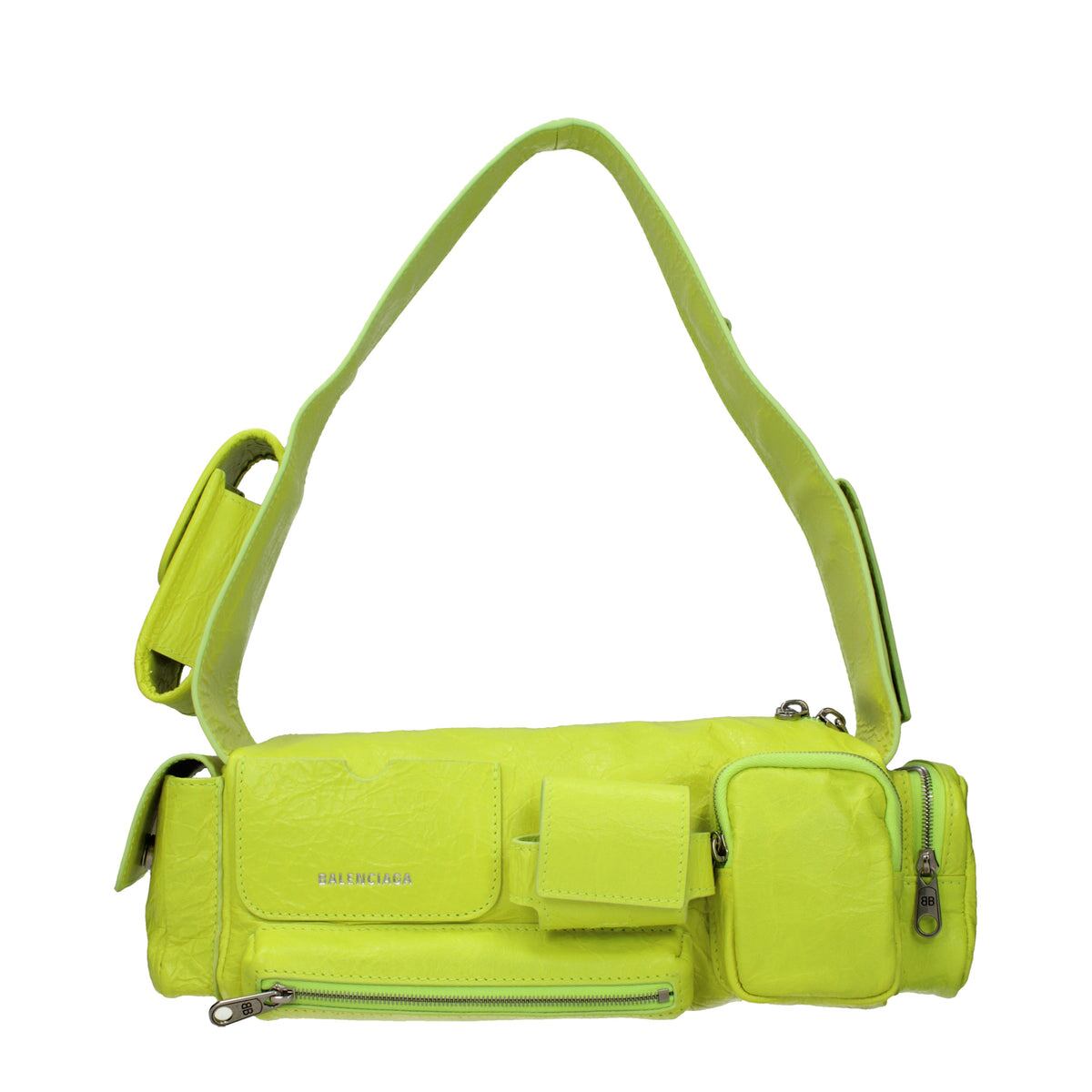 【新品】BALENCIAGA バレンシアガ レディース ショルダーバッグ レザー イエロー 762516210CA7206