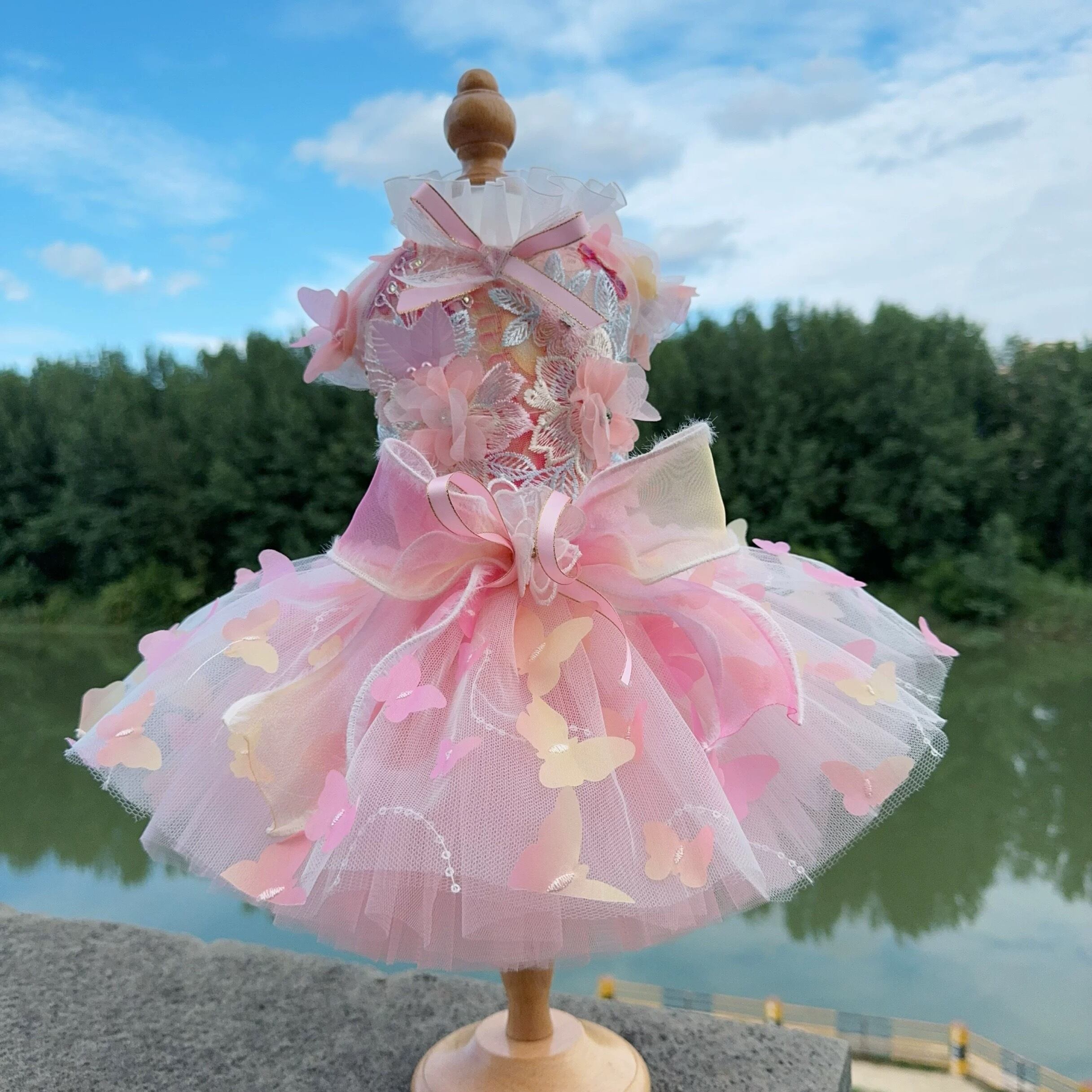 バタフライモチーフワンピース 00256