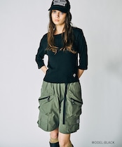 【直営限定ITEM】7/8レングスルーズTシャツ (KHAKI) CQ-49065H