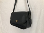 AMERICA 1990’s OLD COACH “Dark Navy Leather” Shoulder bag