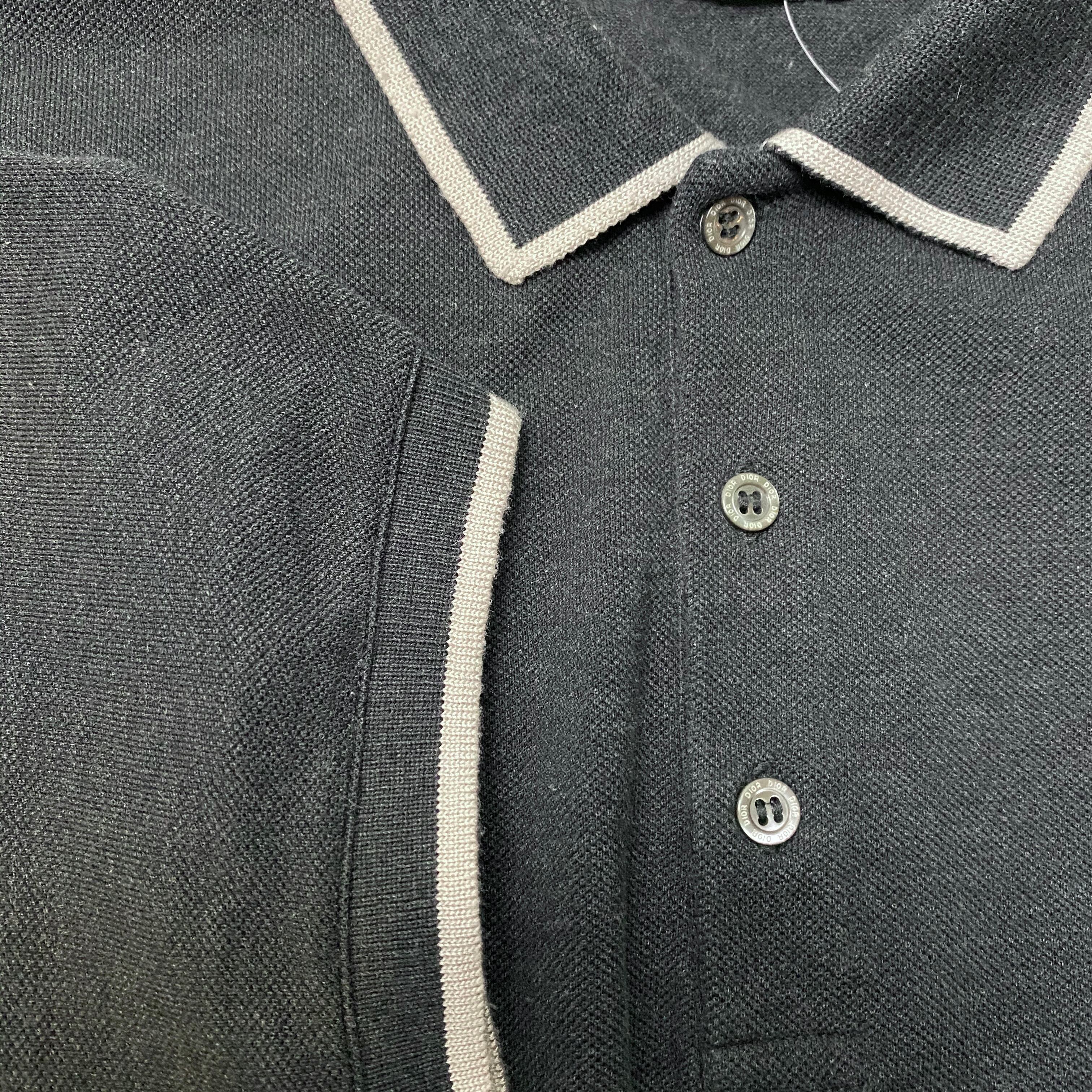 DIOR HOMME “bee” embroidery design polo shirt | NOIR ONLINE