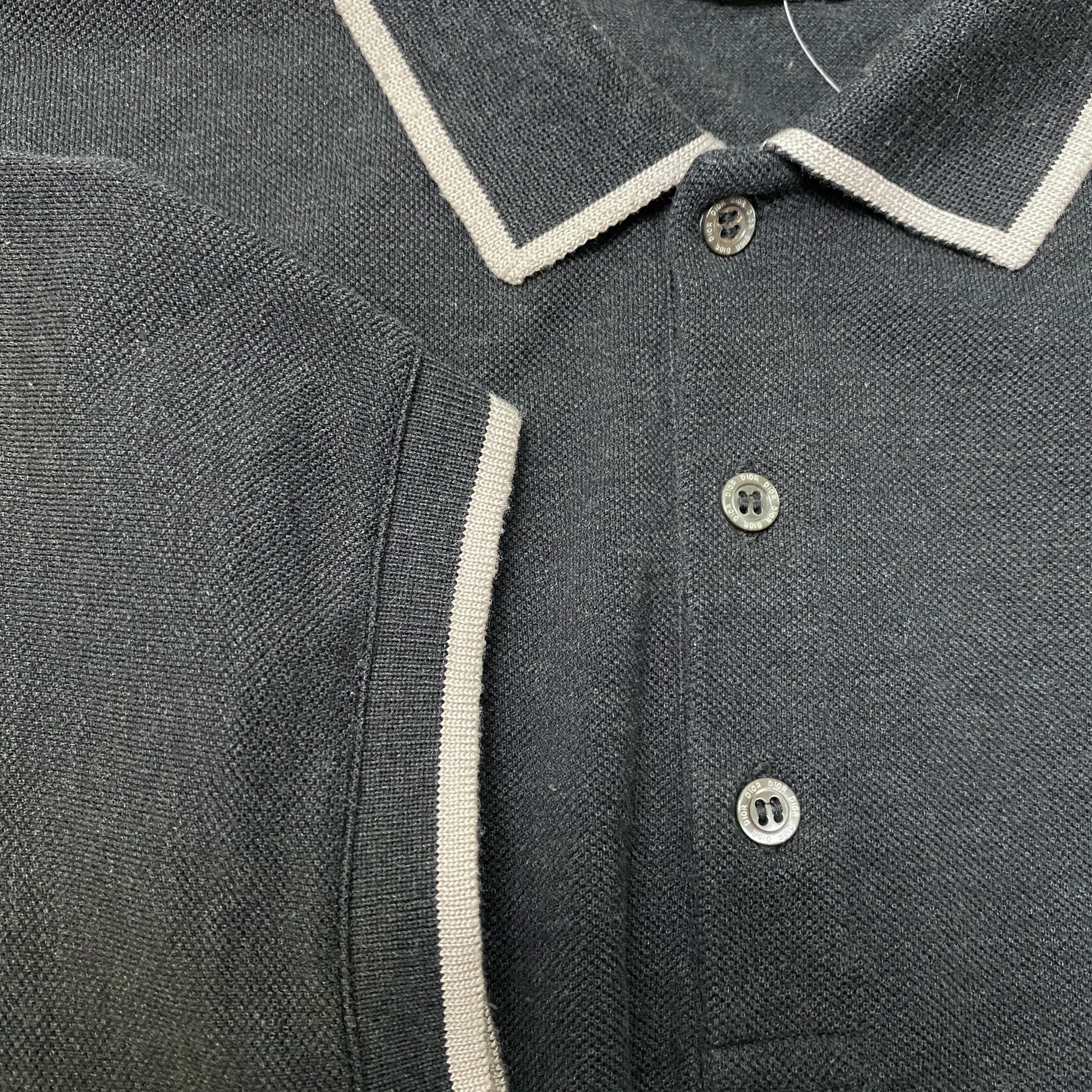 DIOR HOMME “bee” embroidery design polo shirt | NOIR ONLINE