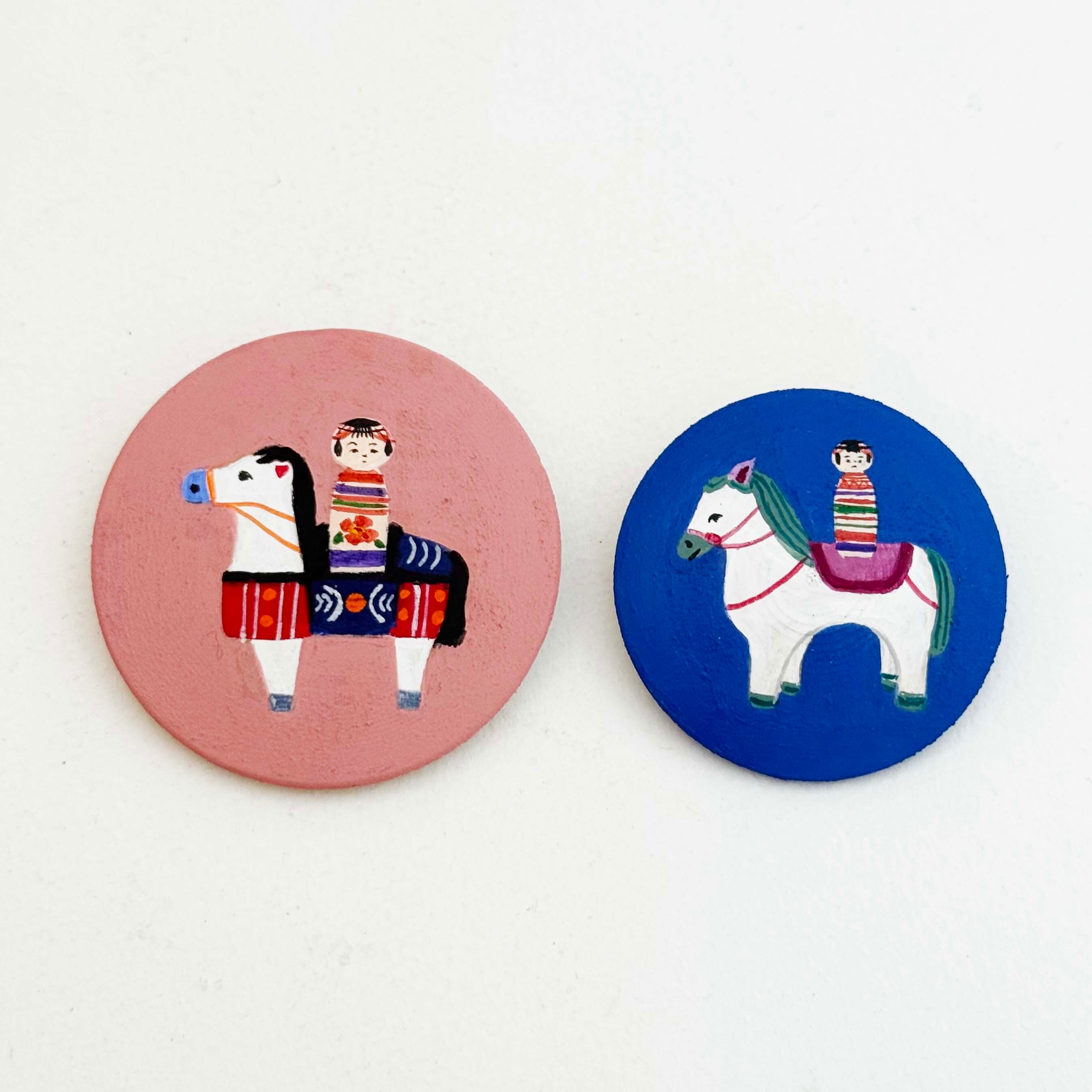 パッチ 干支 午娘バッヂ（笹原綾工人） | kokeshka