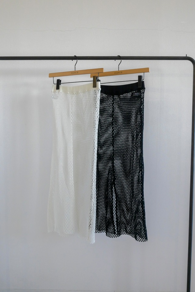 ＋81 BRANCA Big mesh long skirt