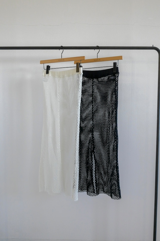 ＋81 BRANCA Big mesh long skirt