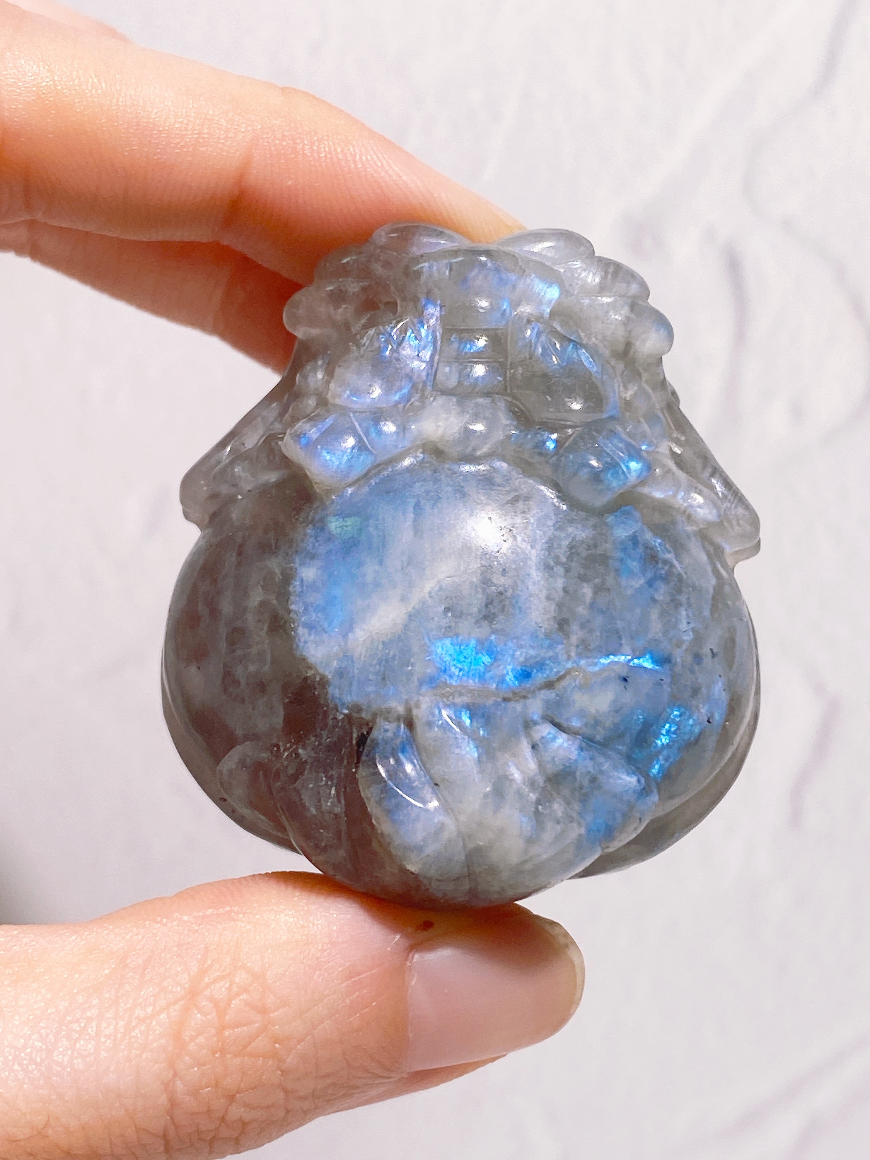 premium☆黄昏のオレンジシラー】ラブラドライト龍亀 | 9rinto