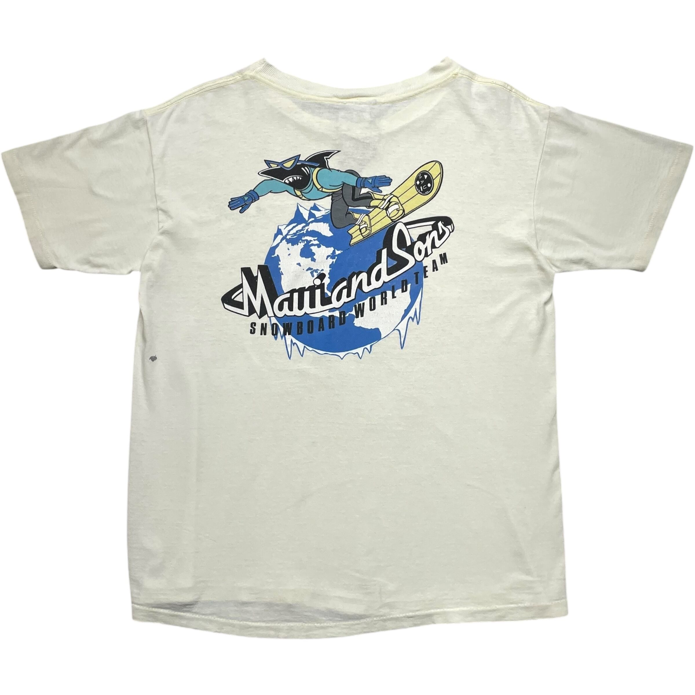 《L》 MAUI Tシャツ プリント スカボード シングルステッチ ホワイト USA製 90年代 vintage no.6758