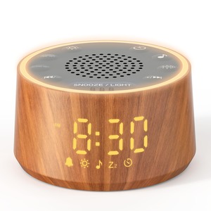 【数量限り】Dreamegg ホワイトノイズマシン 25曲癒し音 目覚まし時計 おしゃれ 大音量 100dBスヌーズ機能付き USB給電式 デジタル 置き時計 ナイトライト 騒音対策 安眠 作業/勉強/読書/仕事/睡眠用BGM 集中力アップ プレゼント 男性 女性 癒しグッズ D1 Nova