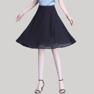 A line silhouette design chiffon flare skirt 00225