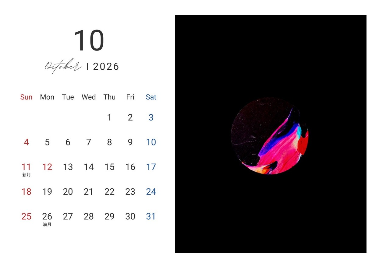 卓上カレンダー