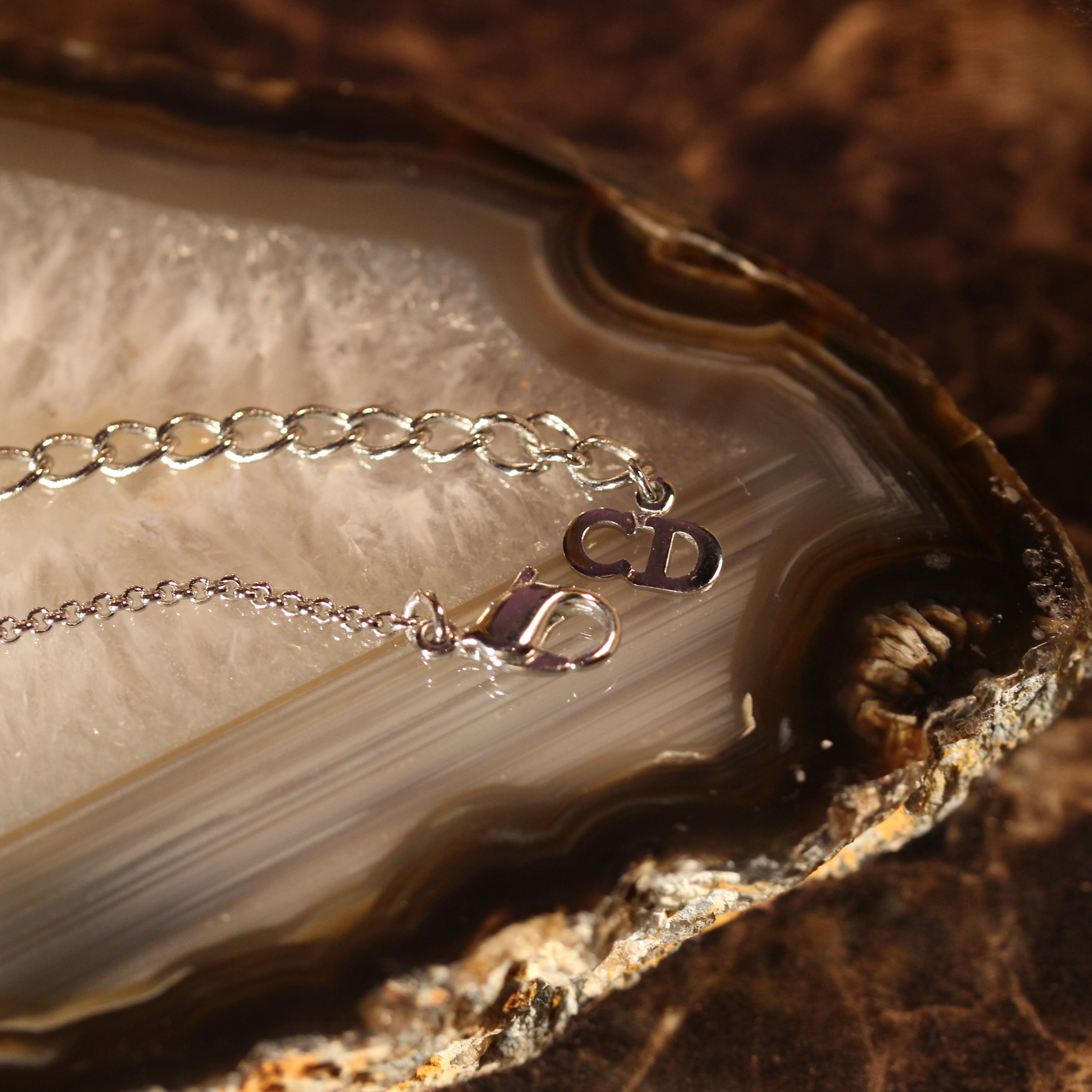 Christian Dior DICE LOGO CHAIN NECKLACE/クリスチャン Christian Dior DICE LOGO CHAIN NECKLACE/クリスチャン