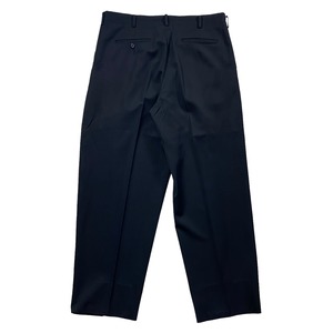 Y’s FOR MEN black wool gabardine slacks