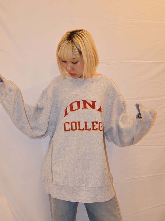 90s  junk college sweat【1049】