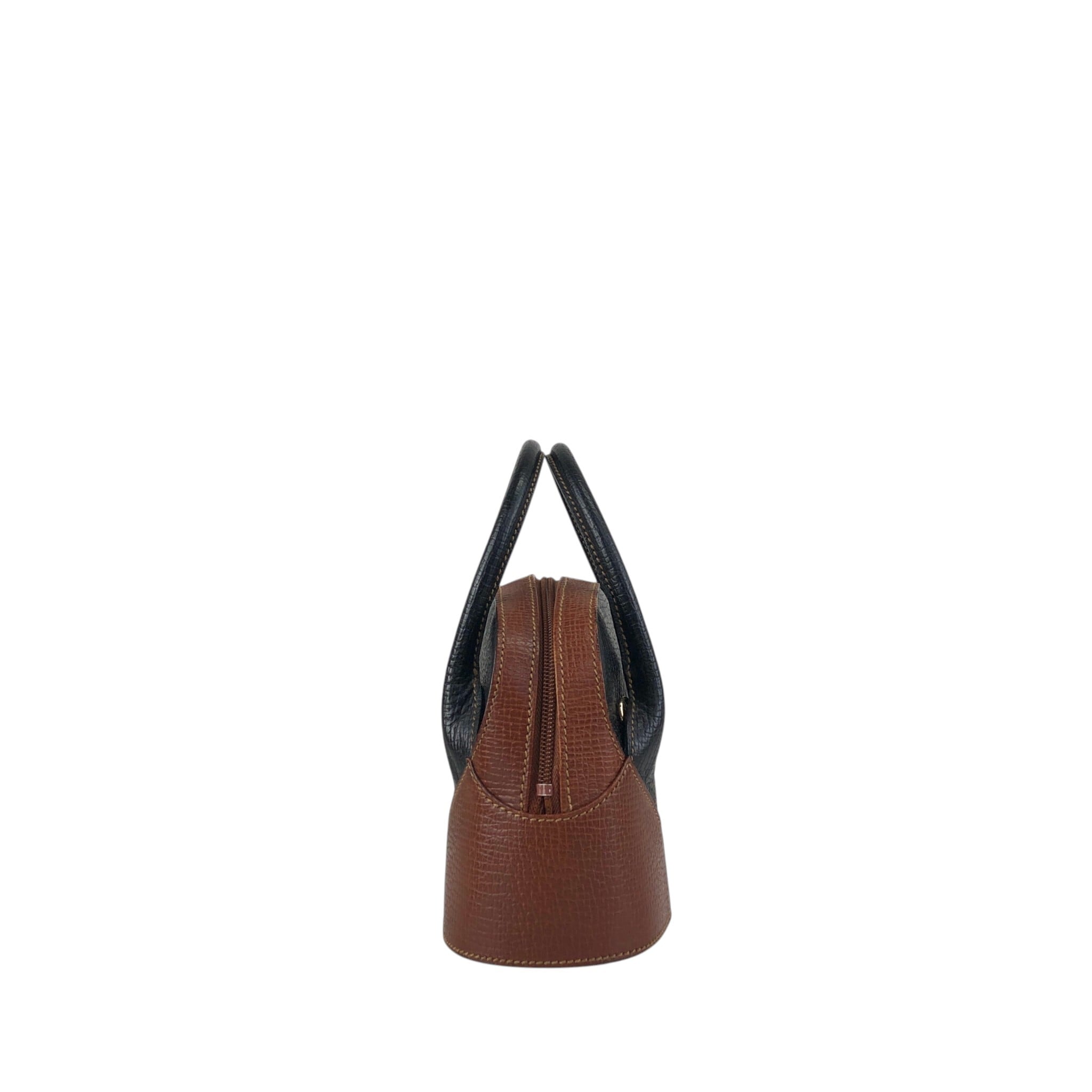 LOEWE ロエベ ショルダーバッグ ブラック ブラウン レザー バイカラー