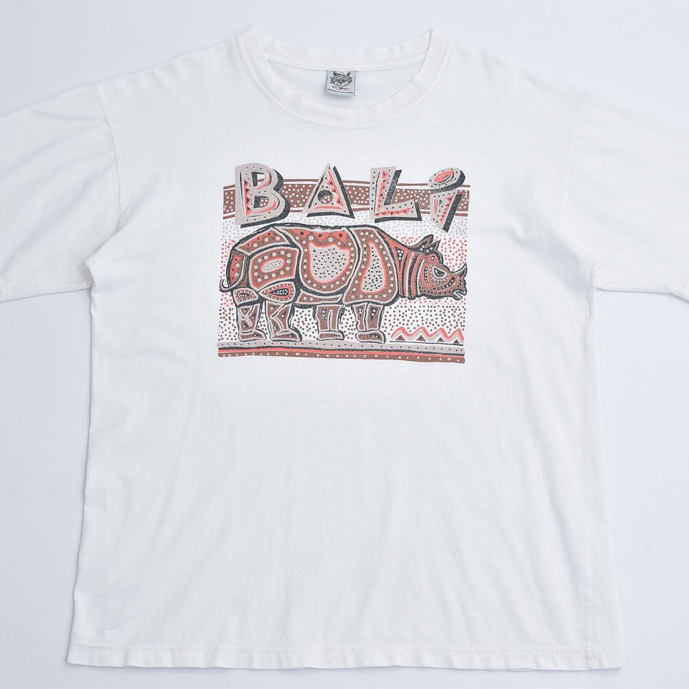 90s USA製古着　ヴィンテージ　Tシャツ　ポップ文字　シングルステッチ