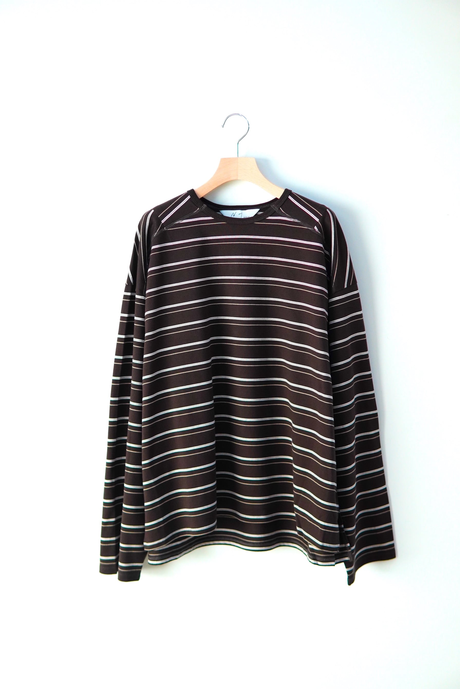 ANCELLM / BORDER LS T-SHIRT / ANC-CT186-B