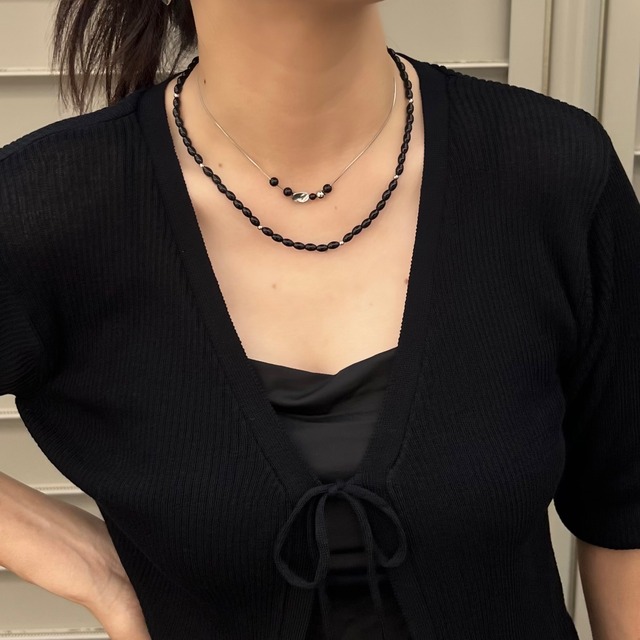beads slide ball necklace