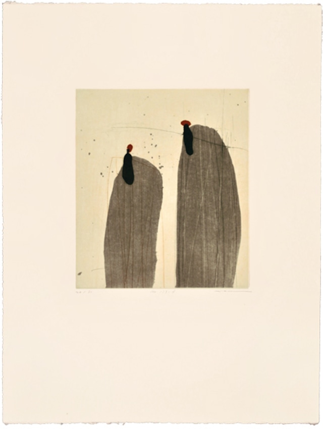 Zhou Hao 周豪  No.175-f 銅版画 (額付き）