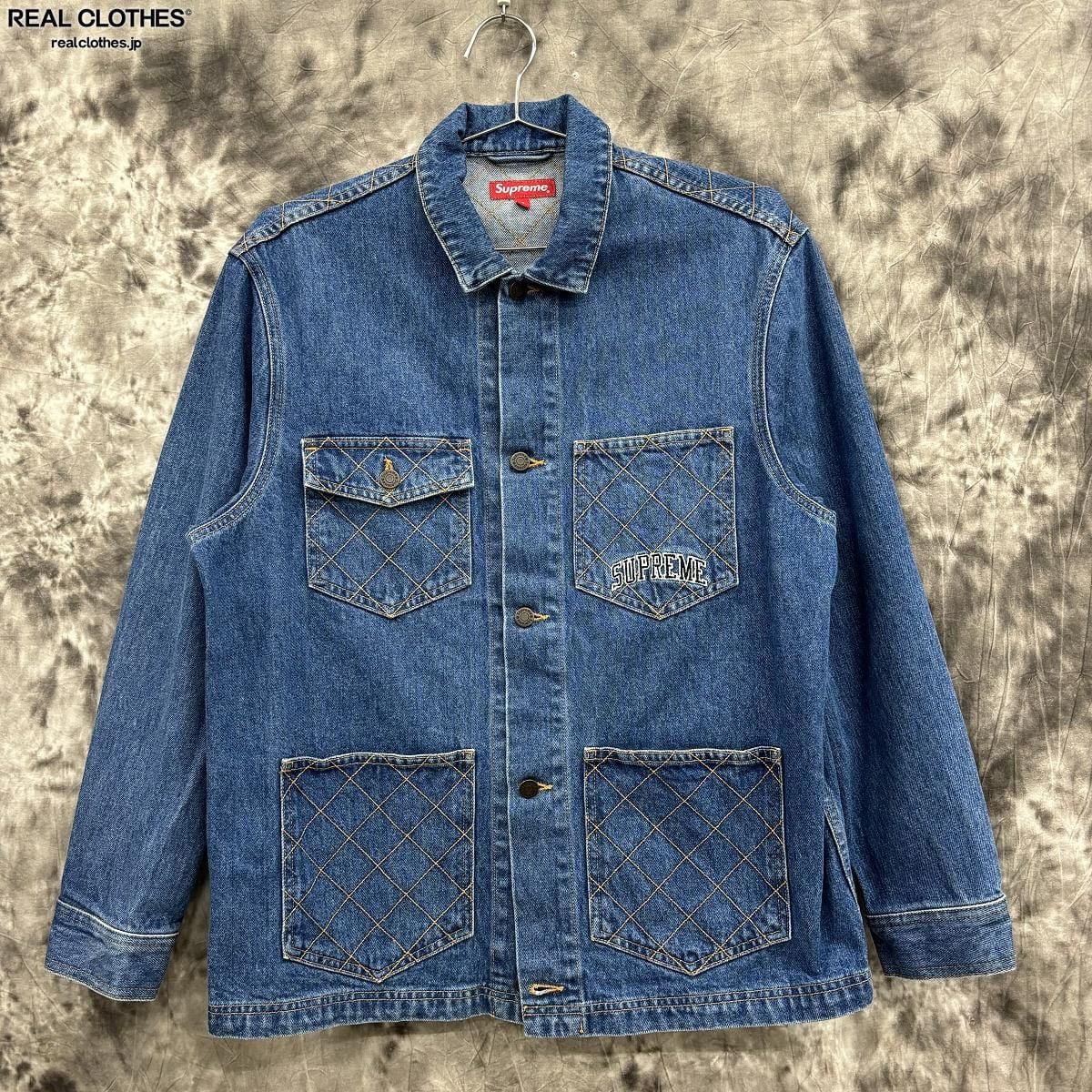 Supreme/シュプリーム【18AW】Diamond Stitch Denim Chore Coat/デニム  