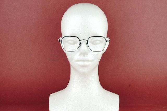 KameManNen メガネ KMN-9921 BK/BKR ヘキサゴン スクエア 多角形 クラシカル カメマンネン 鯖江 日本製 正規品-5枚目