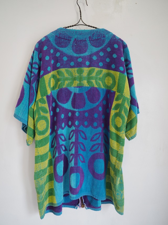 1960‘s ~ 1990’s 1970’s USA Patterned Pile Zip Jacket