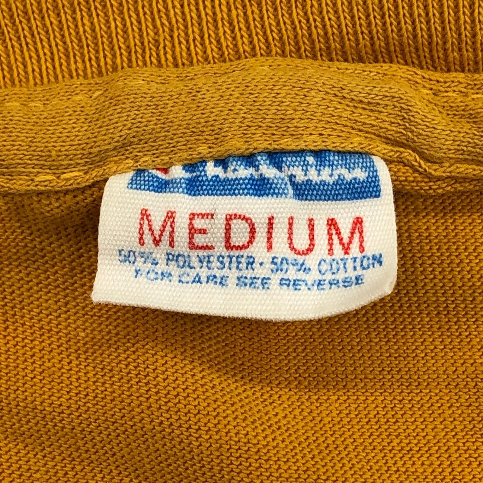 70's バータグ後期 Champion ラグラン スウェット Vintage CHAMPION 70年代 USA製 バータグ 後期 染み込み ワンポイント プリント