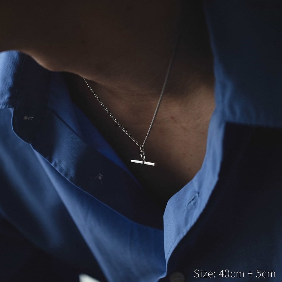 T-Bar necklace （silver）#n66 | garcia