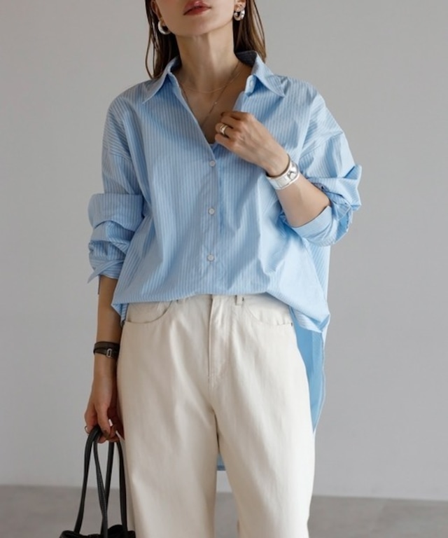 オーバーシルエットコットンシャツ