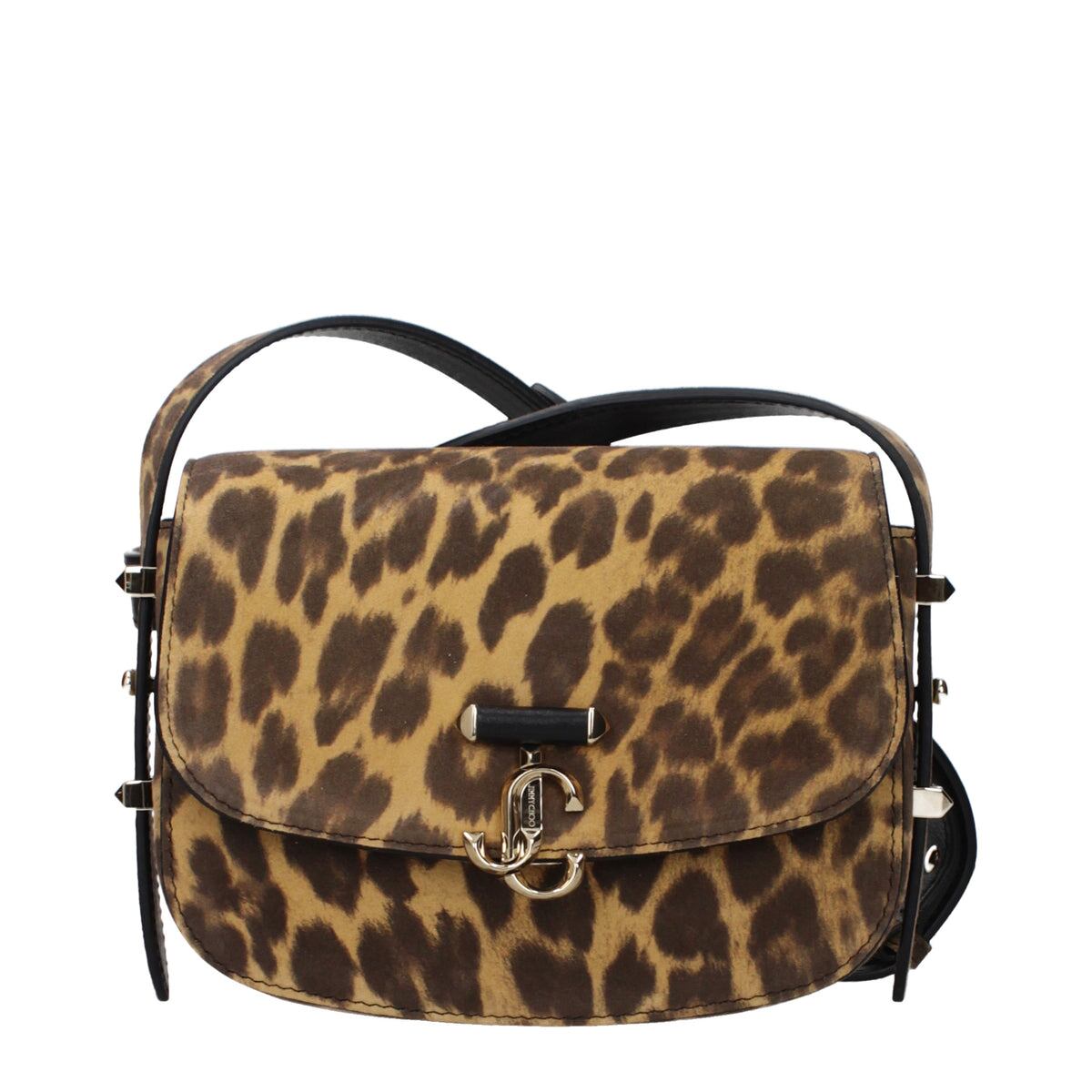 【新品】JIMMY CHOO ジミーチュウ レディース クロスボディバッグ スエード ブラウン JCBCROSSBODYSOLPUNATURALLIGHTGOLD
