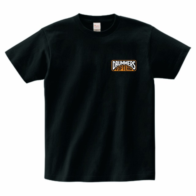 Tシャツ type02 BLACK_ORANGE【DRUMMERS TOP TEAM】