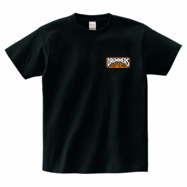 Tシャツ type02 BLACK_ORANGE【DRUMMERS TOP TEAM】