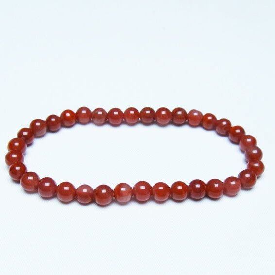 ナンホーンアゲート ブレスレット 6mm アゲート ブレス 一点物 メール便可 [M便 1/10] 111-47481